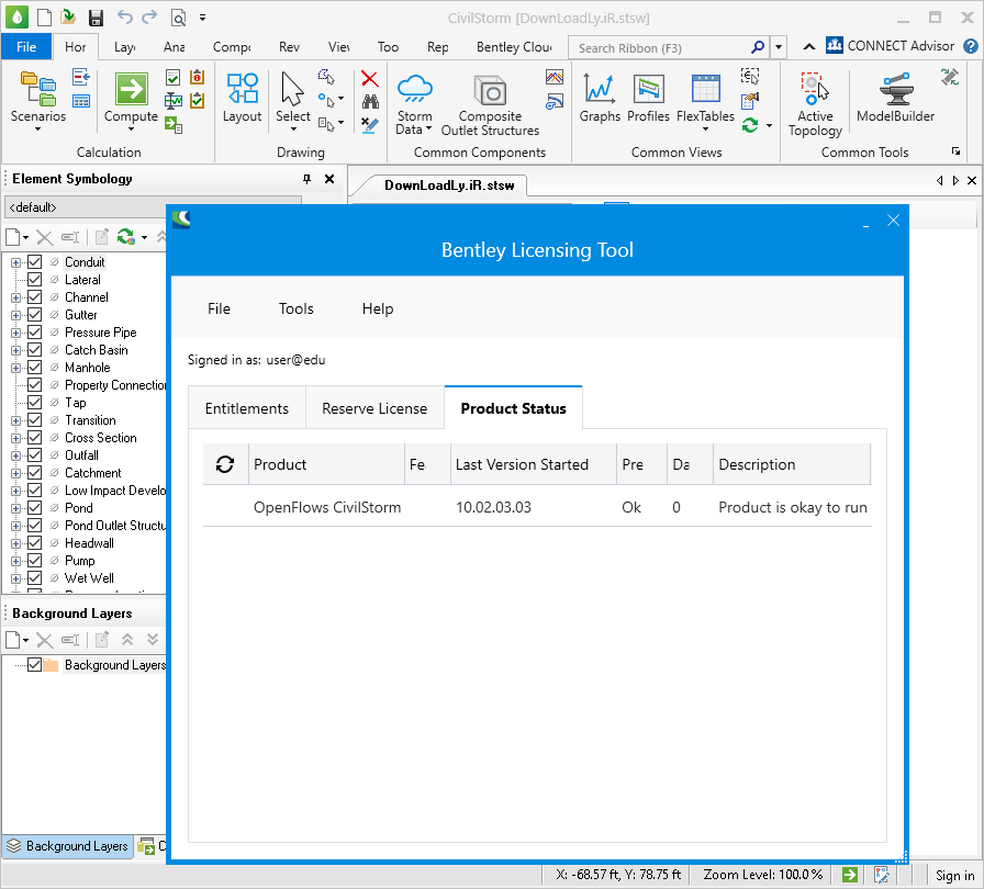 OpenFlows CivilStorm CONNECT Edition 模拟分析建模降水系统软件 010953 OpenFlows CivilStorm 2024 v24.00.00.25