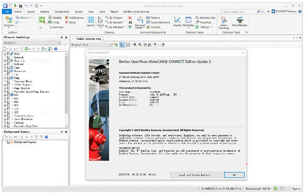 Bentley OpenFlows WaterCAD CONNECT Editon 给水建模分析软件 010955