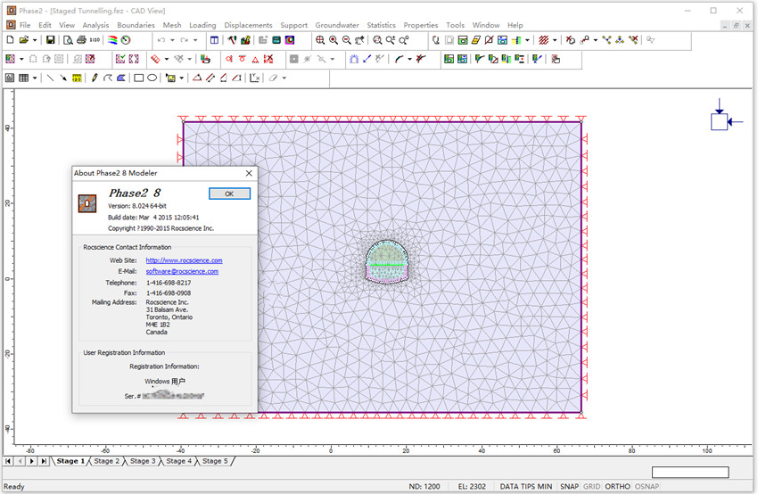 Rocscience Phase2 v8.024开挖和边坡有限元分析软件 060919