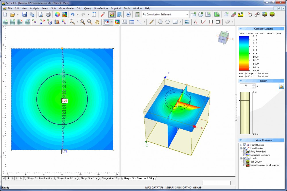 Rocscience Settle3D 新型计算固结沉降的分析软件 060920