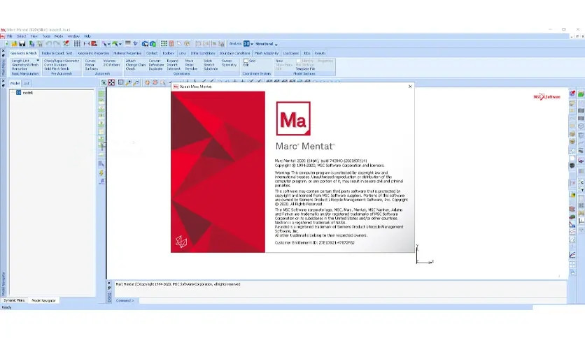 MSC MARC 2024.1 非线性有限元仿真软件Msc Marc 010532