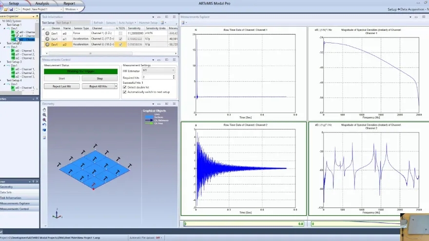Artemis Modal Pro 模态分析和实验模态分析软件Structural Vibration Solutions DEWESoft ARTeMIS Modal Pro 011118