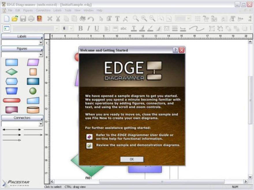 EDGE Diagrammer 创建图形图表软件工具制框图流程图组织结构图家谱数据流图 050108