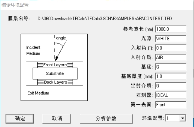 TFCalc 膜系设计软件分析设计多层膜系工具 010741