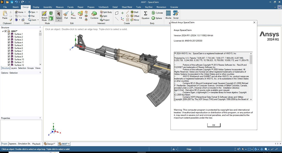 Ansys SpaceClaim 2024R1 建模设计spaceclaim010221