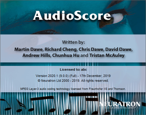 Neuratron AudioScore Ultimate 专业乐谱制作软件040311