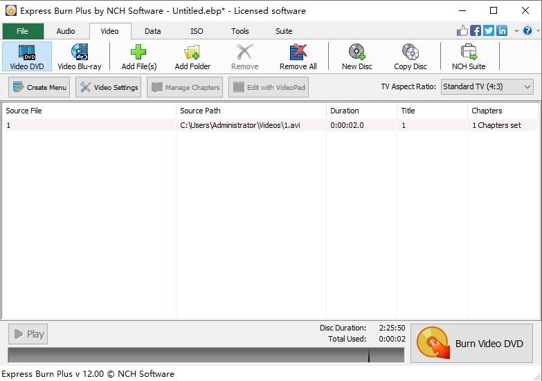 NCH Express Burn Plus 刻录音频CD数据CDDVD蓝光光盘刻录程序工具040408