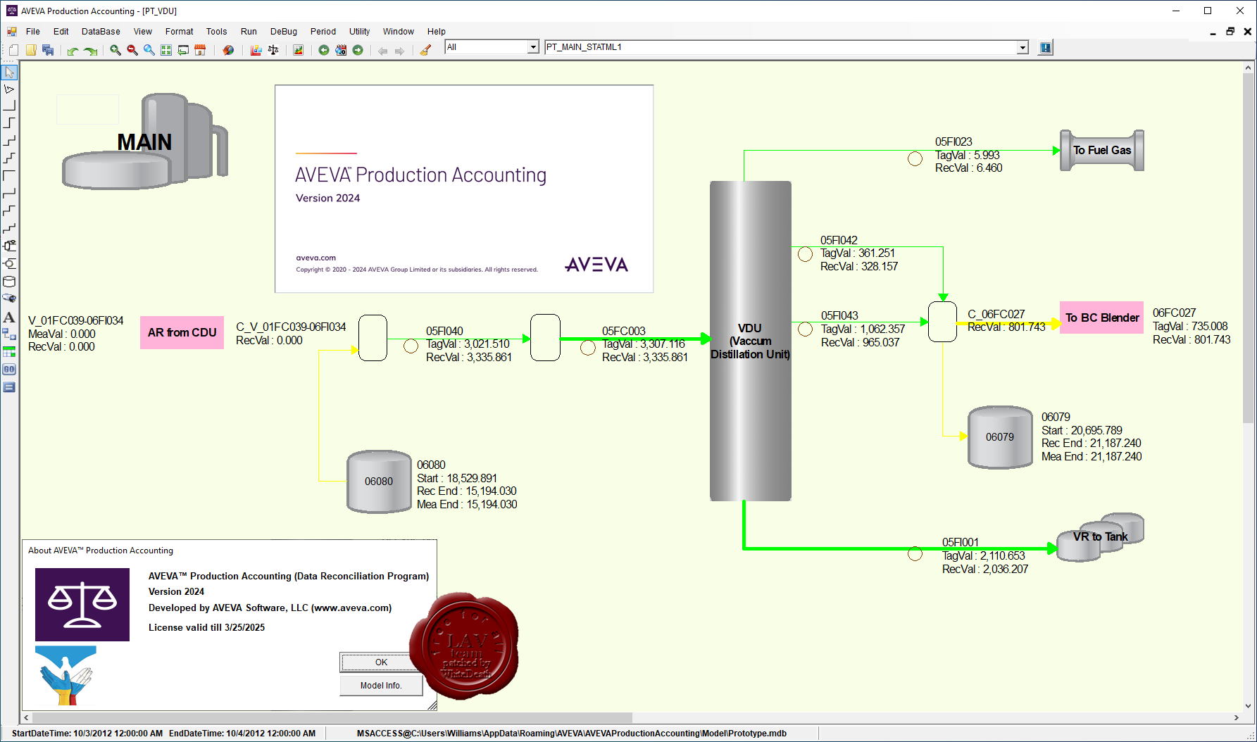 AVEVA Production Accounting 物料计算核算解决方案工具060855