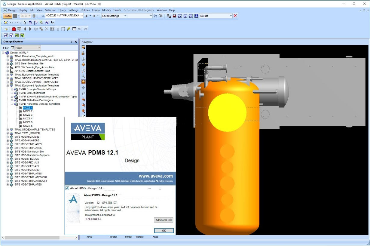 PDMS三维设计管理软件pdms AVEVA3D工厂设计解决方案软件060803