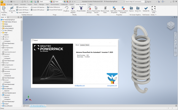 Graitec PowerPack 2025 for Inventor 加速并优化产品建模流程工具011705