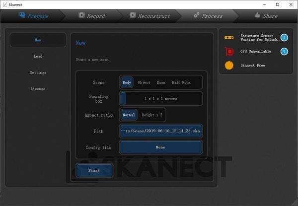 Skanect Pro三维模型扫描软件skanect030228