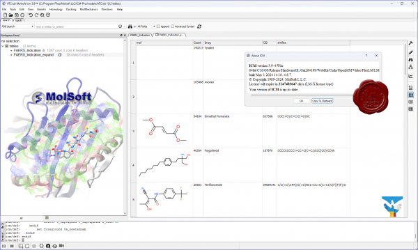MolSoft ICM-Pro 蛋白质结构分析和桌面建模icm-pro060697