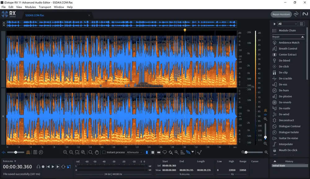 iZotope 消音降噪iZotope RX Audio Editor Advanced音频修复降噪伴奏提取消音伴奏制作040306