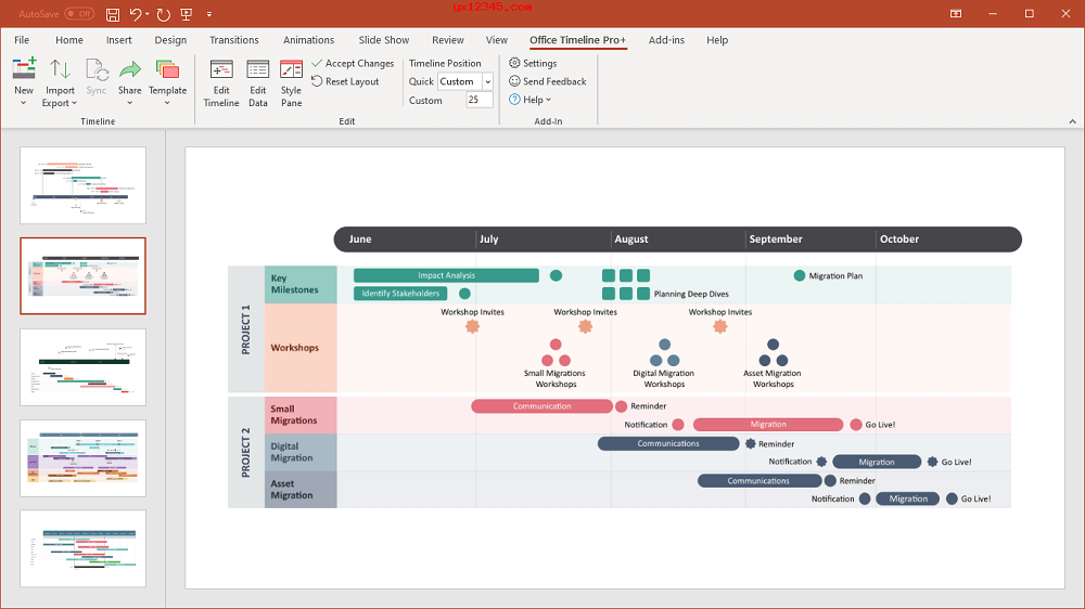 Office Timeline时间线制作工具Office Timeline Plus ProPro+Edition070105