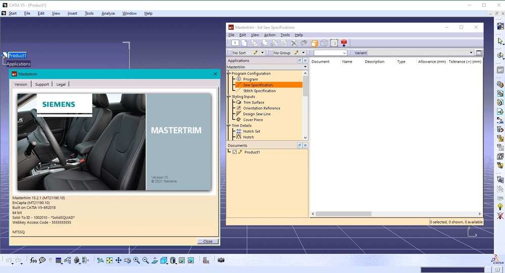 Siemens Mastertrim for CATIA 完整的汽车面套设计环境010850