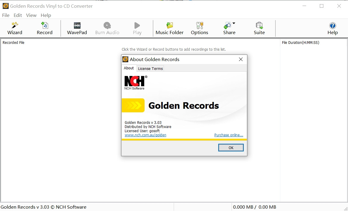 Golden Records音频转换工具黑胶唱片盒式磁带转换为数字音频工具040325