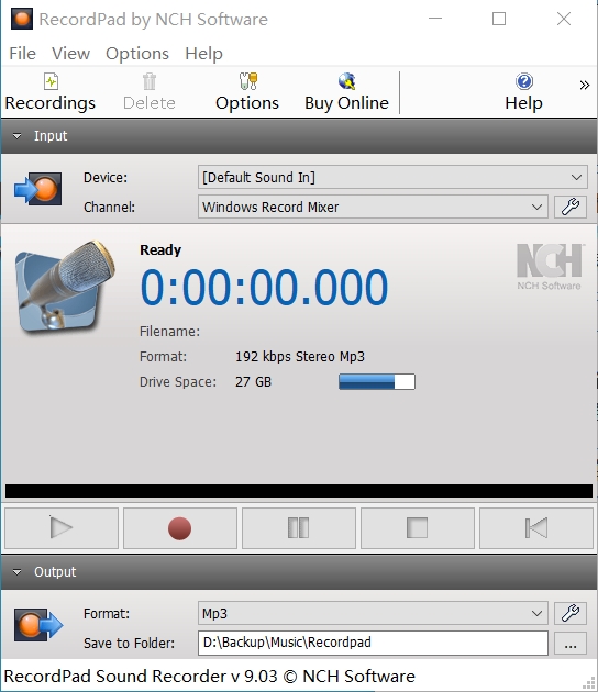 RecordPad 录音软件专业高品质录音软件recordpad040326