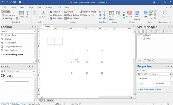 WYSIWYG Web Builder功能强大的所见即所得WYSIWYG网页设计和制作软件工具080404