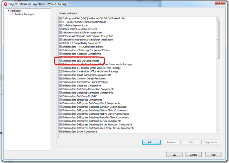 BDE Installer for RAD Studio, Delphi, C++Builder 11.0 Alexandria安装BDE的工具080120