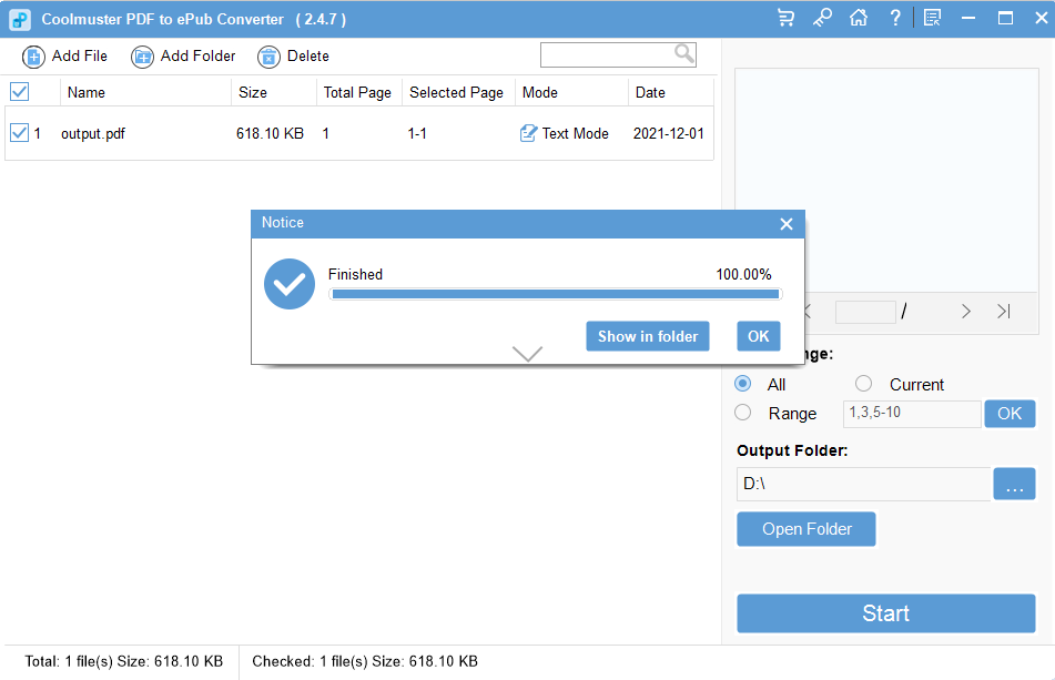 Coolmuster PDF to ePub Converter 将PDF文档转换为ePub文档工具051331