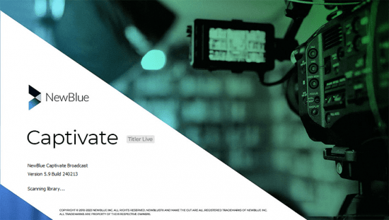 NewBlue Captivate Broadcast 领先的广播解决方案工具NewBlue Titler Live 5.9 Captivate 020613