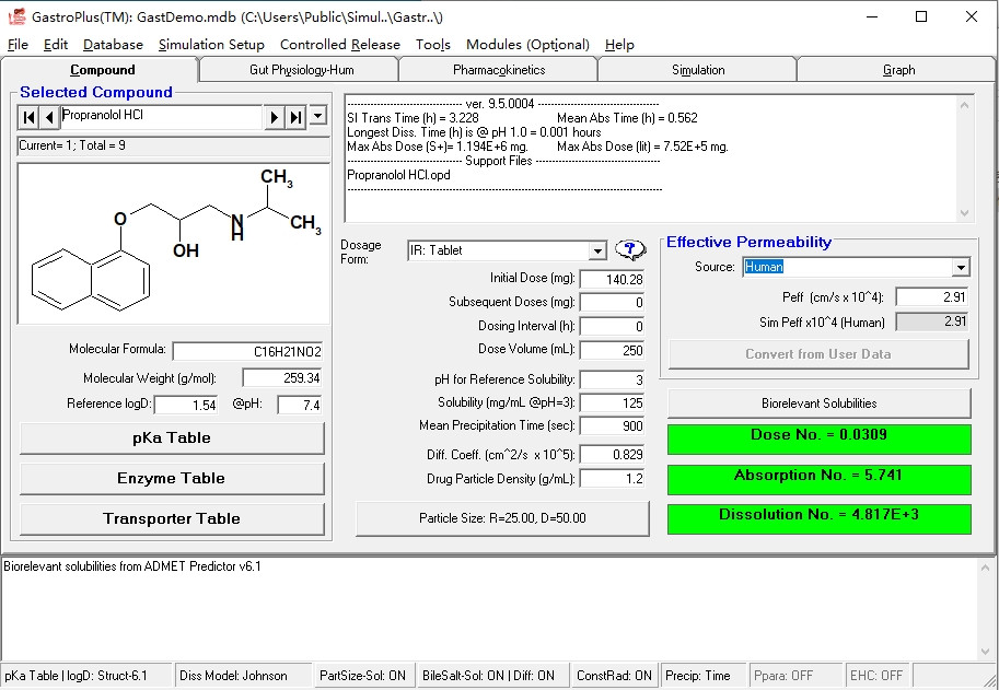 Simulations Plus GastroPlus v9.5 激活版是专门从事现代科学分析的软件工程GastroPlus060519