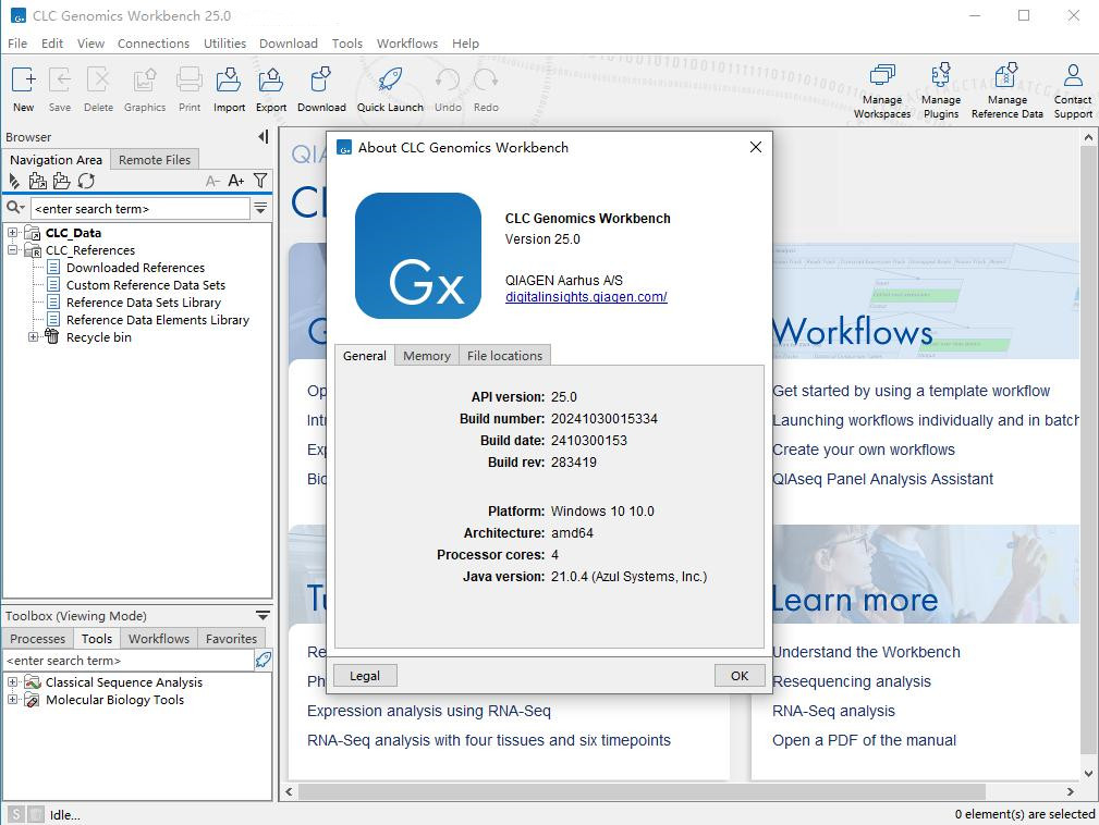 QIAGEN CLC Genomics Workbench v25.0.2 Linux系统基因学软件QIAGEN CLCGenomicsWorkbench060693
