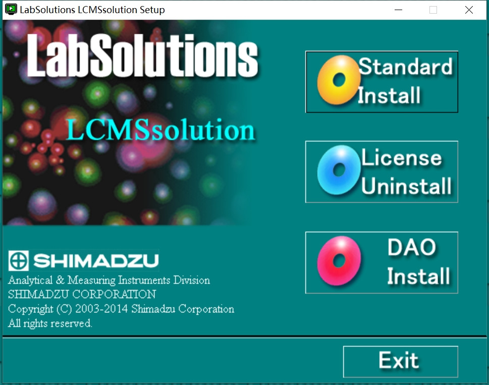 LCMS labsolution V3.8岛津高效液相色谱工作站软件060526