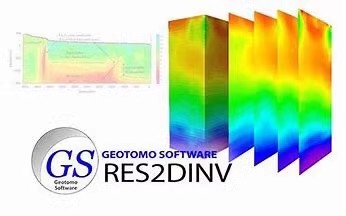 Res2dinv 4.8.10 一机一码注册版瑞典高密度处理软件RES2DINV Pro 二维地下电阻率数据处理成像反演软件工具Res2DInv 060993