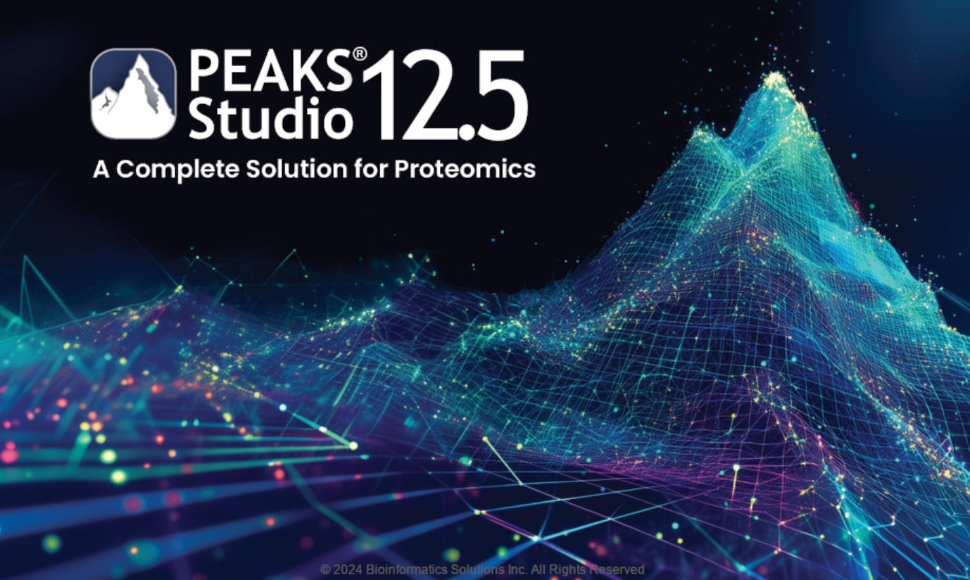 PEAKS Studio 12.5 肽组学免疫肽组学高级分析软件peaks studio糖基模块插件使科学家能够确定糖基位点定位和糖基结构分析工具060539