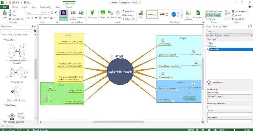 ConceptDraw MINDMAP 思维导图软件项目管理和头脑风暴工具050117
