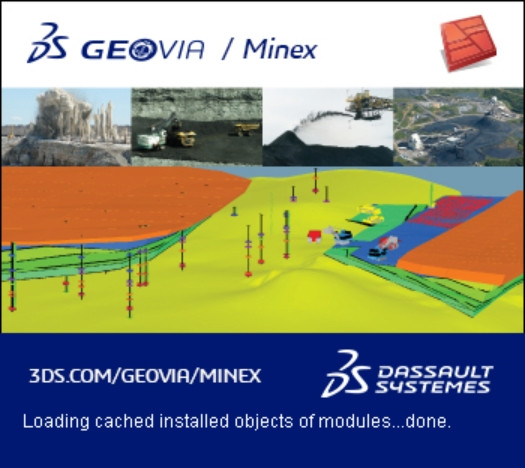 GEOVIA Minex 6.6 DS GEOVIA Minex 地质和矿山规划软件Dassault Systemes GEOVIA Minex 注册版地质矿山规划软件Gemcom Minex 060879