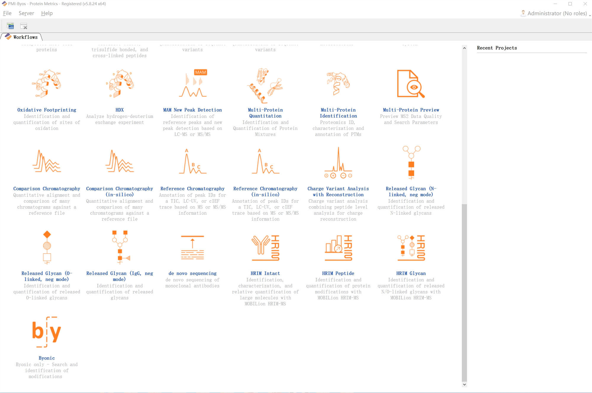 PMi-Byos Byonic 5.8.24蛋白质鉴定软件PMI Suite Byos and Byosphere 蛋白质表征和分析软件 PMi-Byos v5.8.24 注册版PMI-Suite 060553