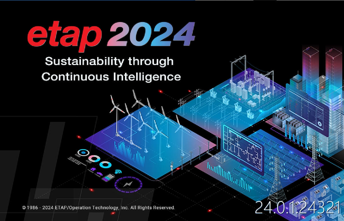 ETAP 24.0.1 加密锁版 电力系统建模仿真工具 ETAP24 电力电气系统规划设计分析计算模拟Operation Technology ETAP 010706