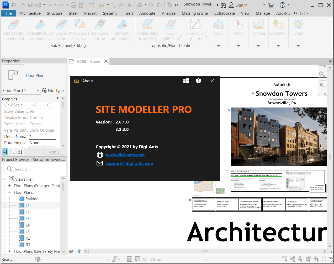 Digi-Ants Site Modeller Pro v2.6.1.0 高效的场地和景观建模工具 Revit插件工具011707