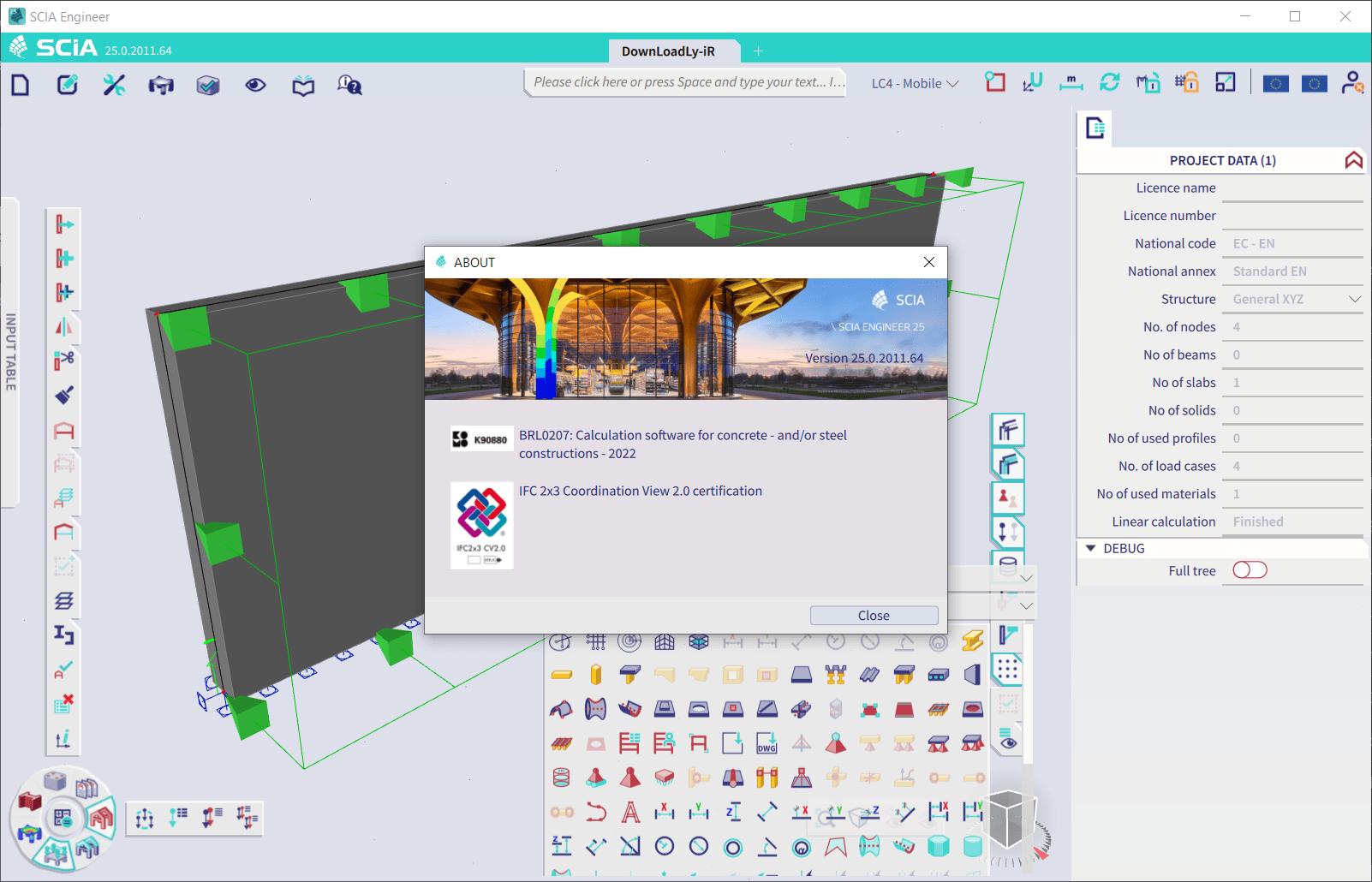 Nemetschek SCIA Engineer 2025 v25.0.2011.64一机一码注册版结构分析设计多材料结构分析和设计011328