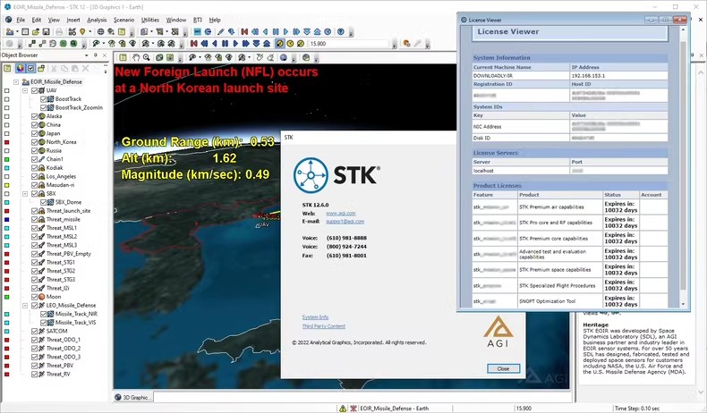 Ansys STK ProPremium v12.6 卫星工具套件 Ansys Systems Tool Kit (STK) Pro Premium 2023 x64 060305