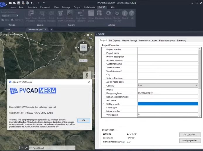 PVCAD Mega Bundle v31.0.1.0 太阳能工程解决方案光伏系统计算机辅助设计PVCAD Mega Bundle Plug-In 060889