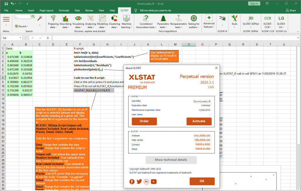 Addinsoft XLSTAT Premium 2022.3.1 激活版XLSTAT 是一款完整的统计分析的插件070136