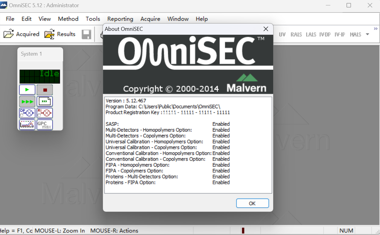 OmniSEC 5.12 加密狗版合成高分子天然高分子蛋白质特性分析工具 omnisec 完整版060558