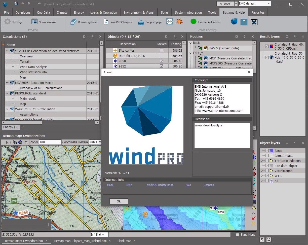 windPRO 4.1 x64 加密狗版Windpro 4.1 风力发电厂设计高级标准软件套件060999