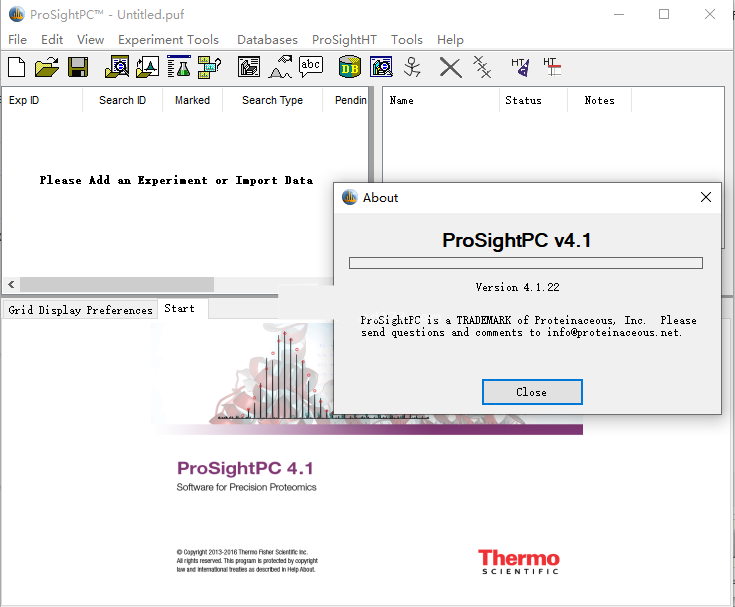 ProSightPC v4.1.22 完美激活版ProSightPC 质谱数据识别和表征蛋白质和肽分析软件 Thermo ProSightPC 060563