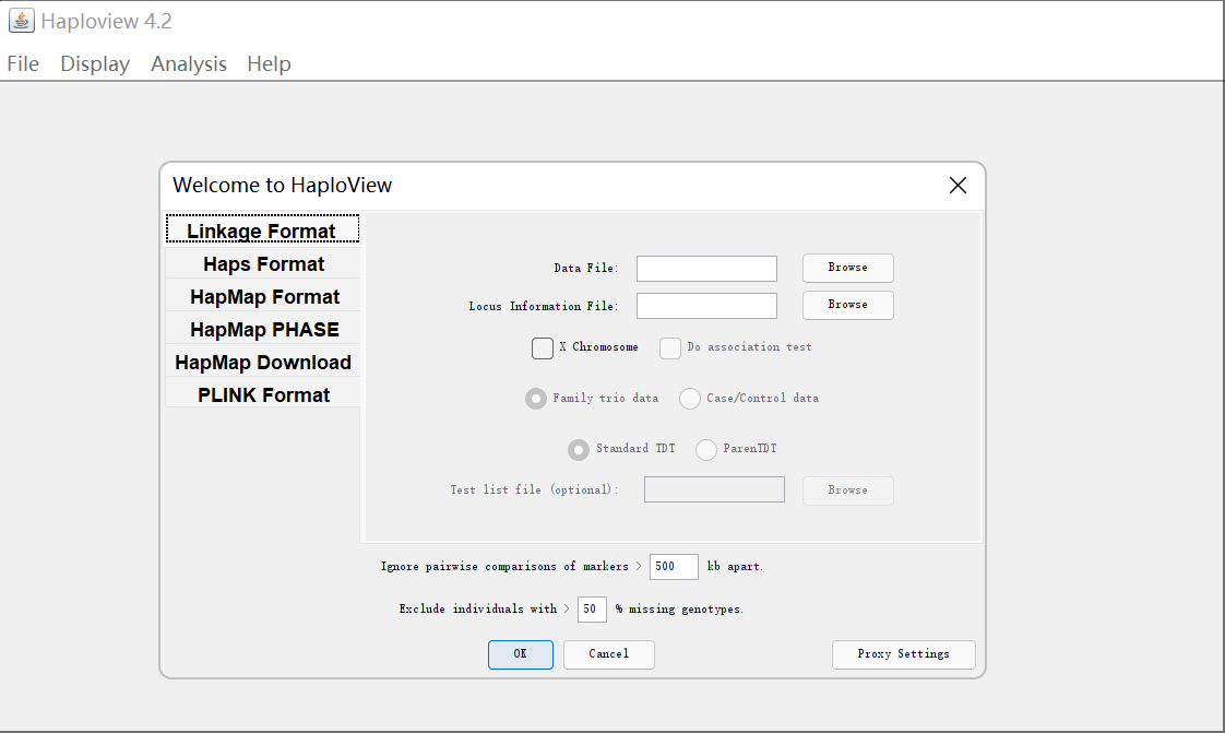 Haploview 4.2 生物信息学工具 Haploview 单倍型分析连锁不平衡LD研究及关联性检验工具060565