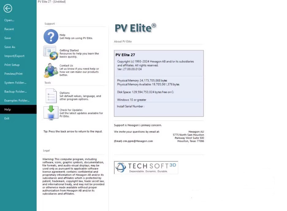PV Elite 27 2025注册版 压力容器和换热器设计软件Hexagon PPM COADE PV Elite 27 完美激活060835