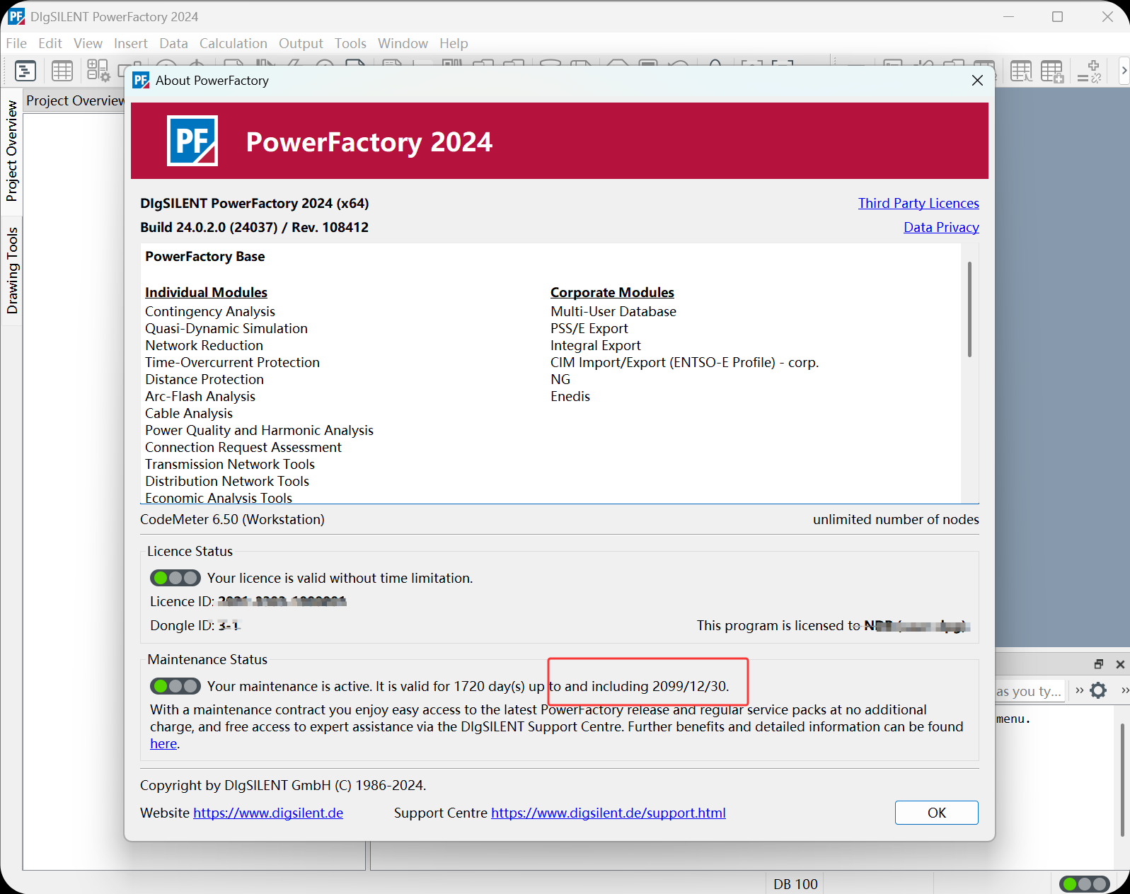 PowerFactory 2024 注册版电力系统分析软件风力发电分布式发电实时模拟和系统测试和监督的性能监控工具DIgSILENT PowerFactory 2024 激活版 011414