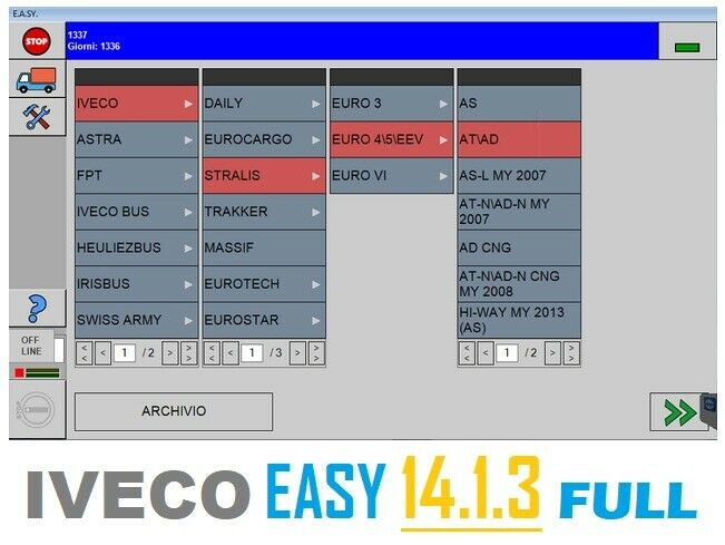 IVECO EASY 14.1.3 完整诊断软件所有功能均已启用011148【】