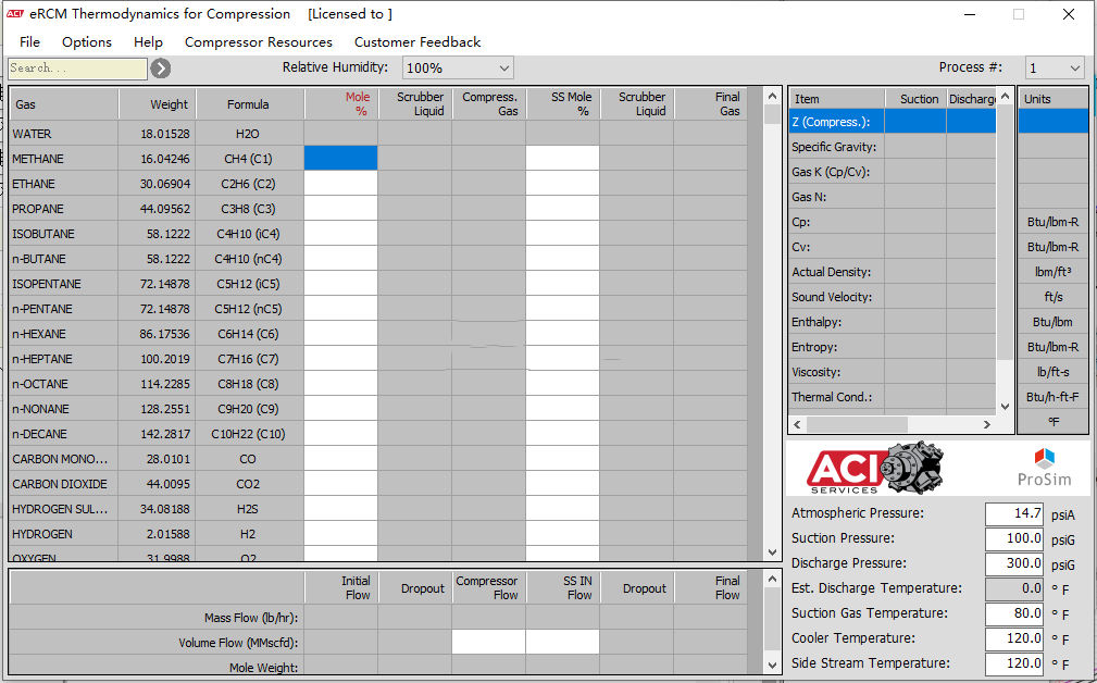 ACI Services eRCM Thermodynamics v1.3.2.0 气体混合建模软件 ACI Services eRCM Thermodynamics 热力学工具011030