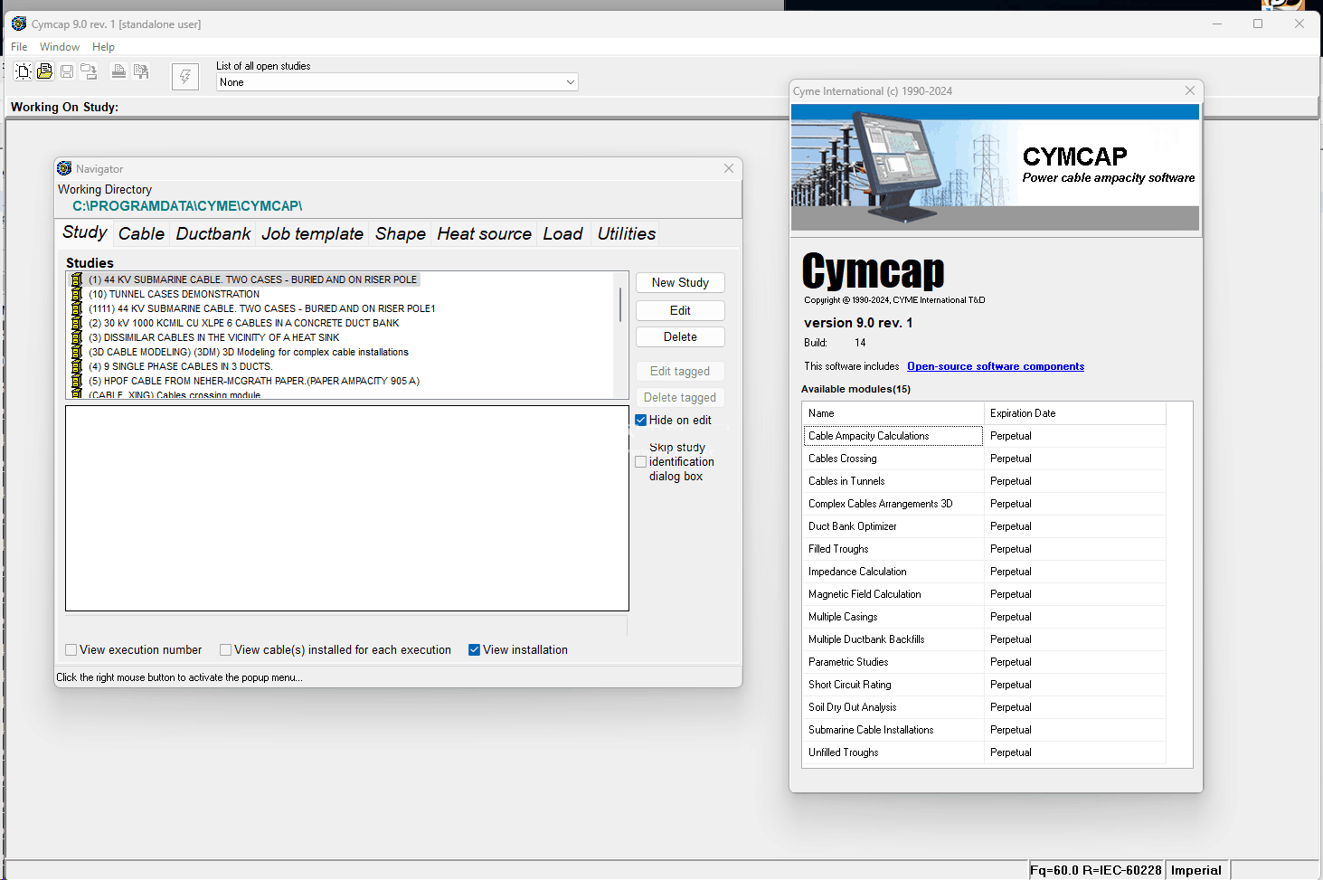 CYME CYMCAP 9.0 Rev 1 加密狗版 CYME CYMCAP电力电缆热性能的仿真解决方案011420