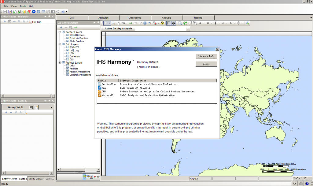 IHS Harmony Enterprise 2016v3 注册激活版 油井性能软件061015