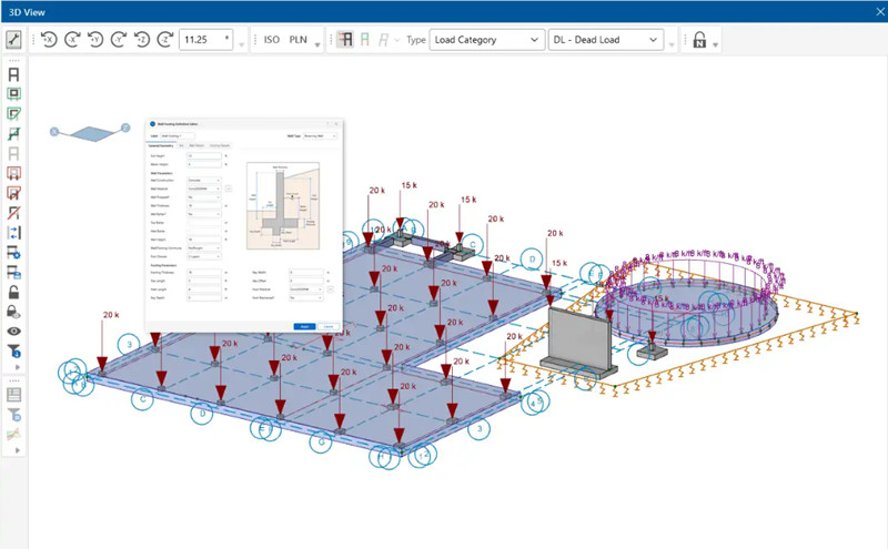 RISAFoundation 10.0.5 英文激活版建筑设计辅助软件RISA Foundation厚板模型制作工具011382